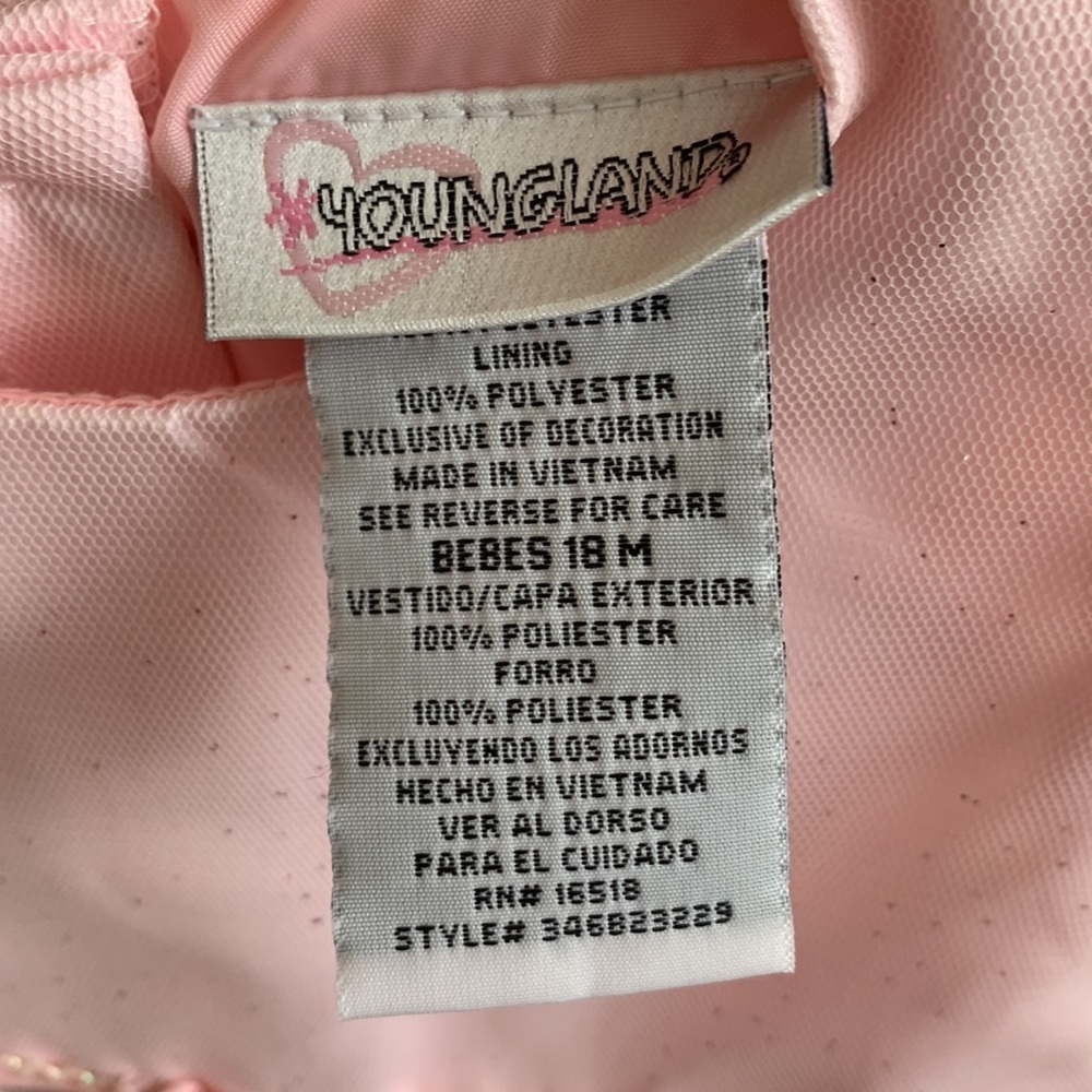 Youngland Infant Formal Pink Dress - Picture 5 of 6